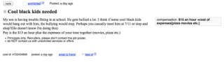Illustration for article titled Craigslist Ad: Cool Black Kids Wanted to Hang Out With Bullied Son